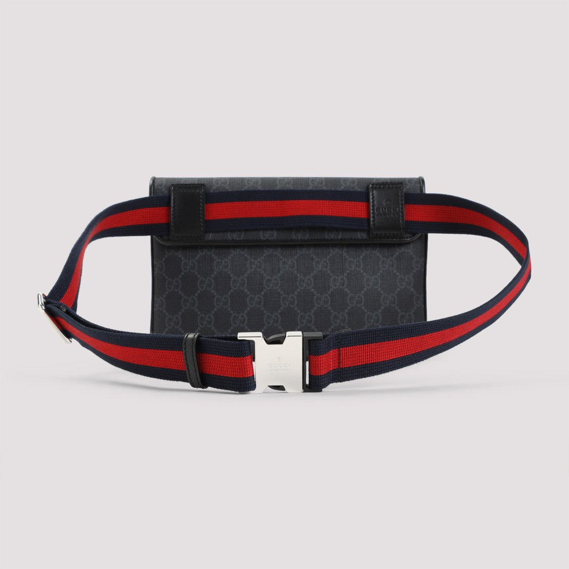 Gucci Gg Supreme Belt Bag With Leather Accents