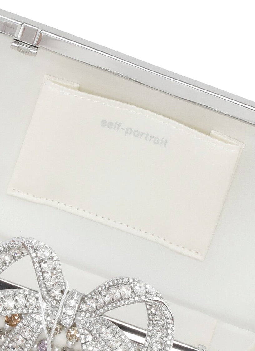 Self-Portrait Multi Crystal Clutch Bag