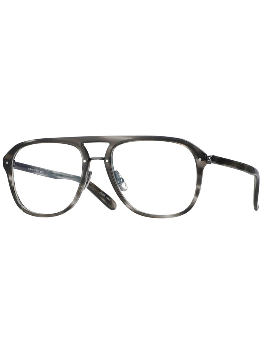 Yellows Plus Contemporary Grey Acetate Optical Frames With Oversized Rectangular Design