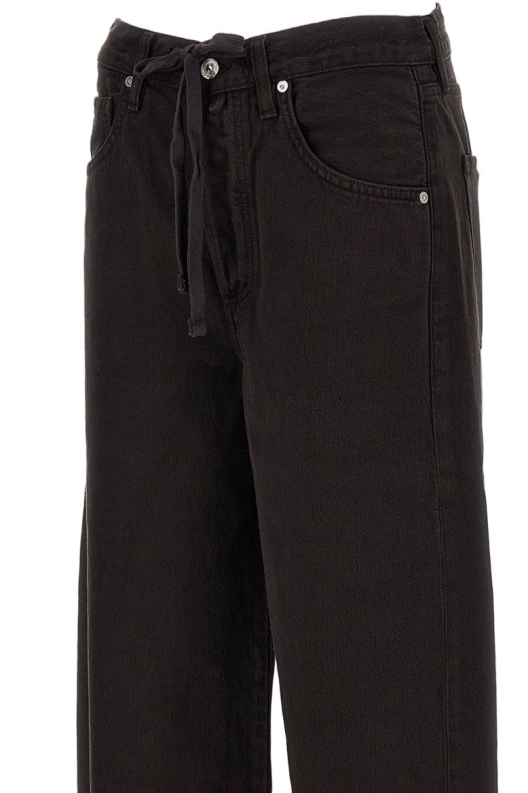 Citizens Of Humanity Wide-Leg Cotton Denim Drawstring Jeans