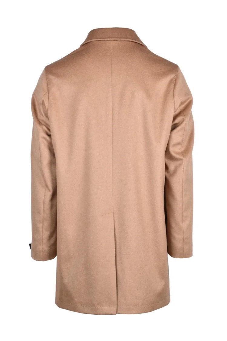 Sartoria Latorre Beige Wool Polyester Cashmere Coat