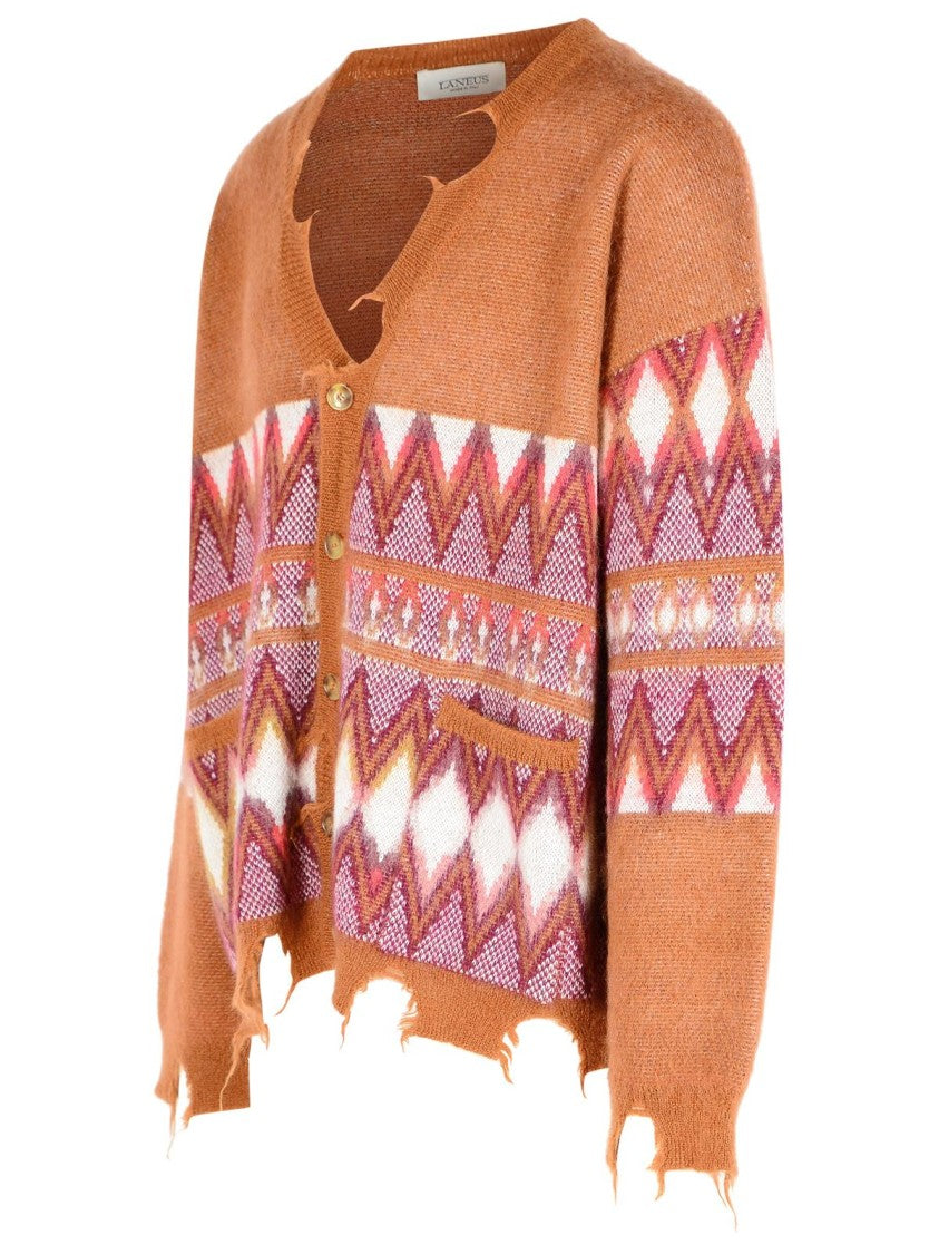 Laneus Multi Wool Blend Cardigan
