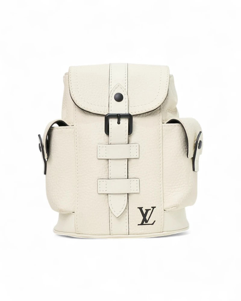 Louis Vuitton Christopher Xs Taurillon Cream Shoulder Bag