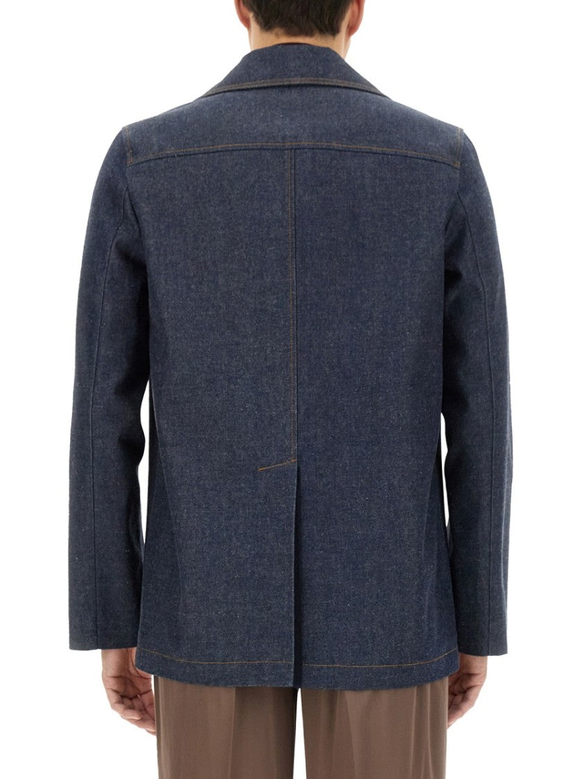 Gucci Structured Denim Jacket With Button-Up Front