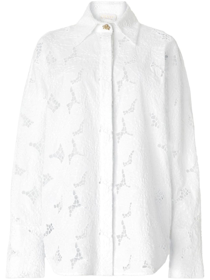Genny White Cotton Shirt