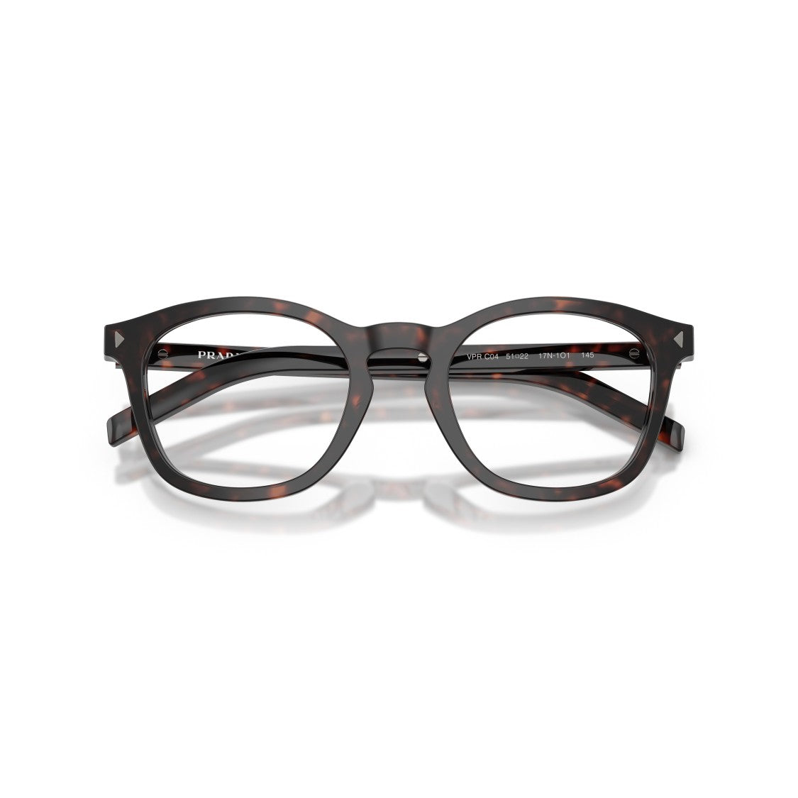 Prada 0Pr C04v Classic Square Tortoiseshell Acetate Eyeglasses