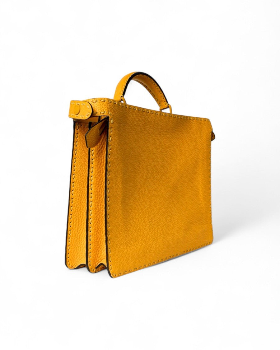 Fendi Peekaboo Iseeu Medium Yellow Saddlery
