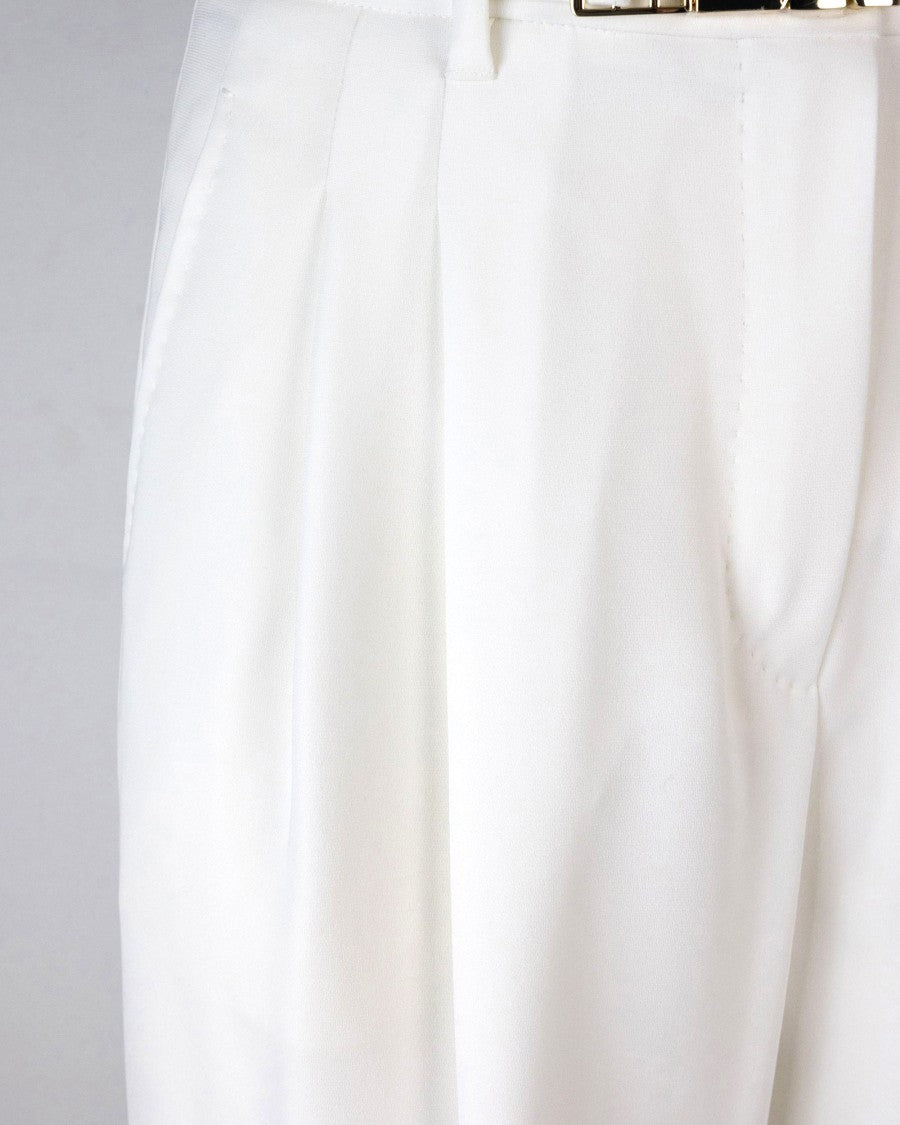 Max Mara White Neottia Trousers