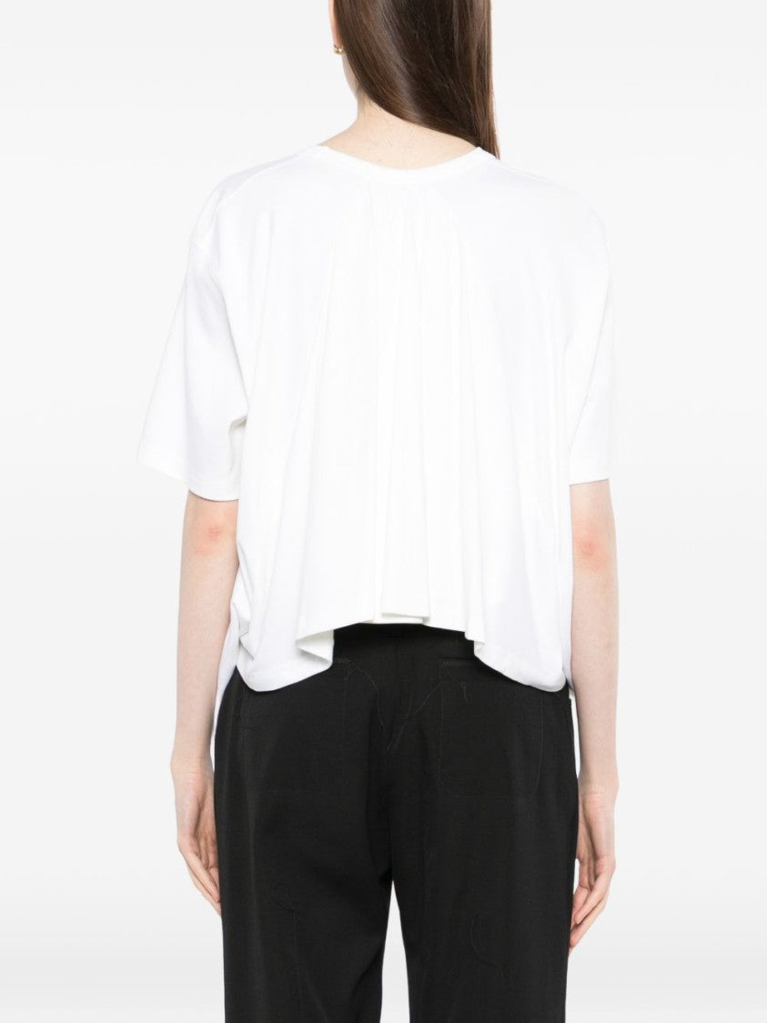 Jacquemus White Round Neck Short Sleeve T-Shirt