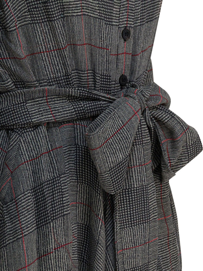 Samantha Sung Grey Wool Dress