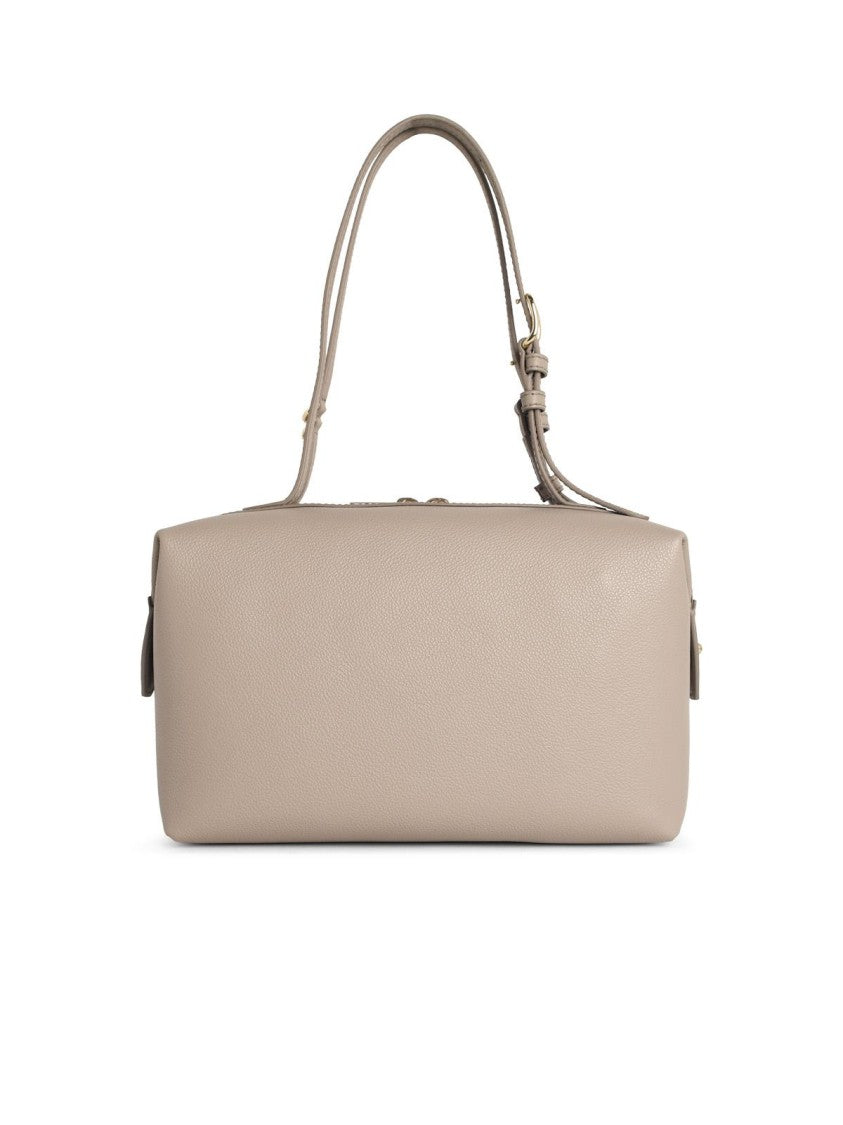 Furla 'Double' Linen Leather Bag