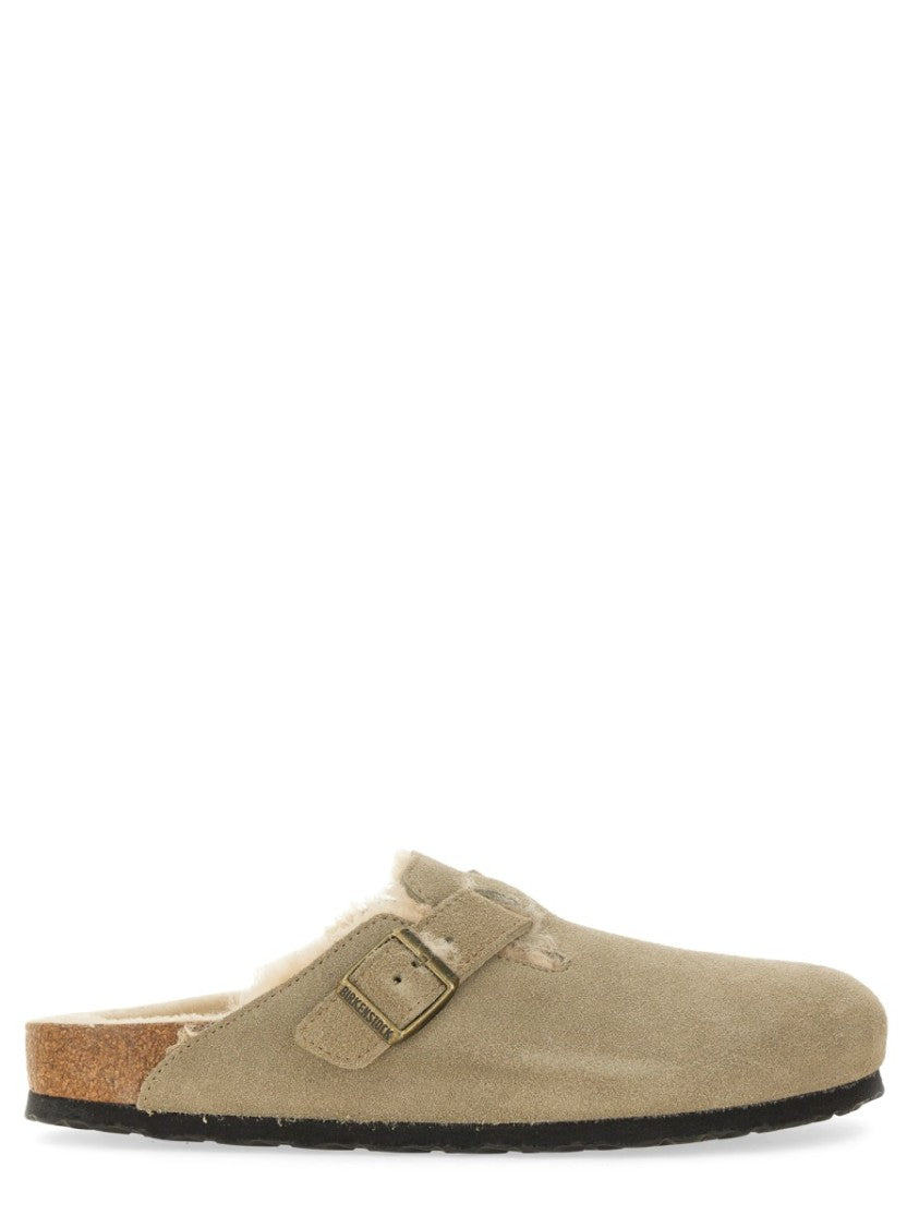 Birkenstock Narrow-Fit Suede Slip-On Clogs With Adjustable Buckle