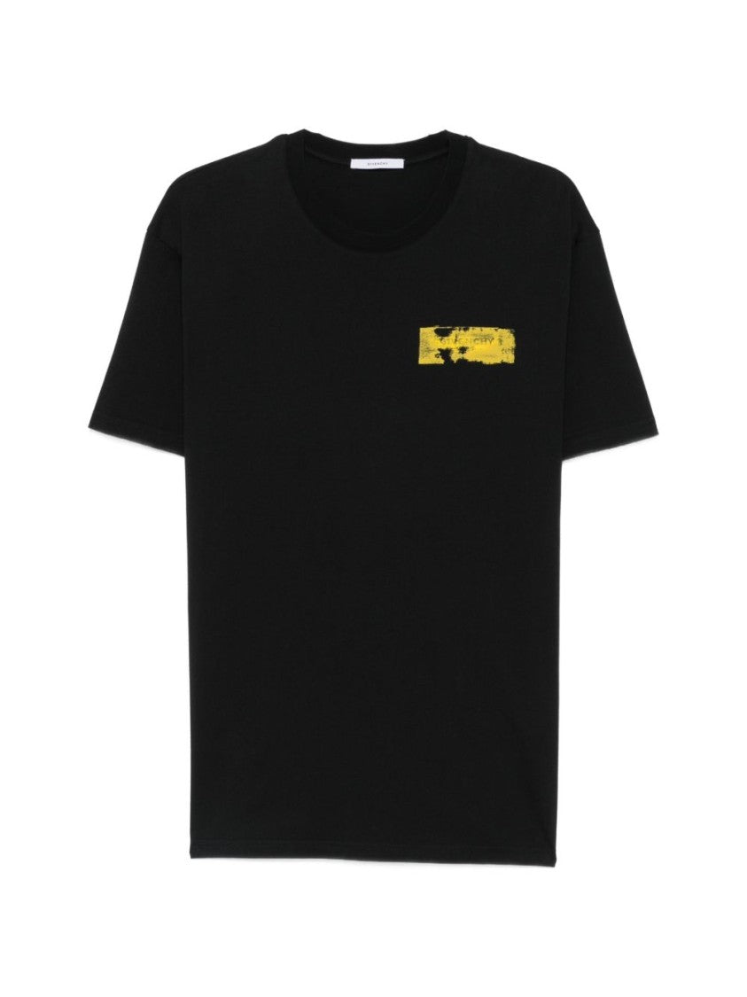 Givenchy Multicolor Short-Sleeve Cotton Distressed T-Shirt