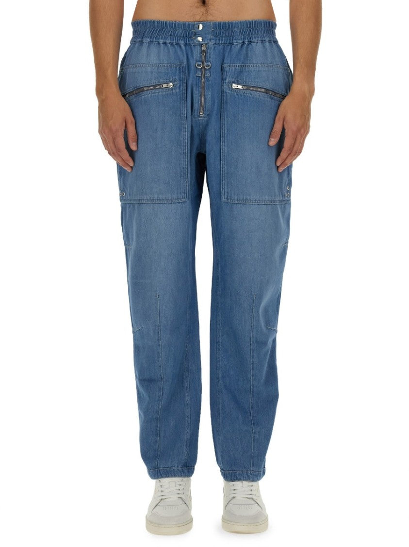 Isabel Marant Blue Cotton Pants