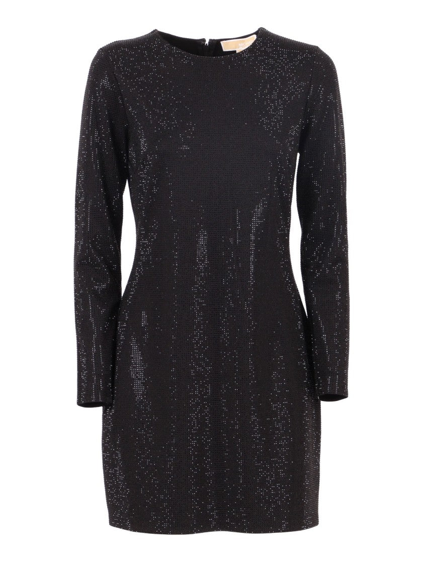 Michael Kors Rhinestone Ls Mini Dress