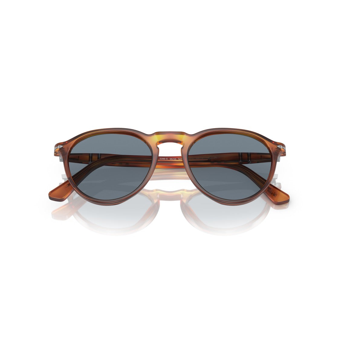 Persol 0Po3286s Rounded Acetate Sunglasses With Tortoiseshell Pattern