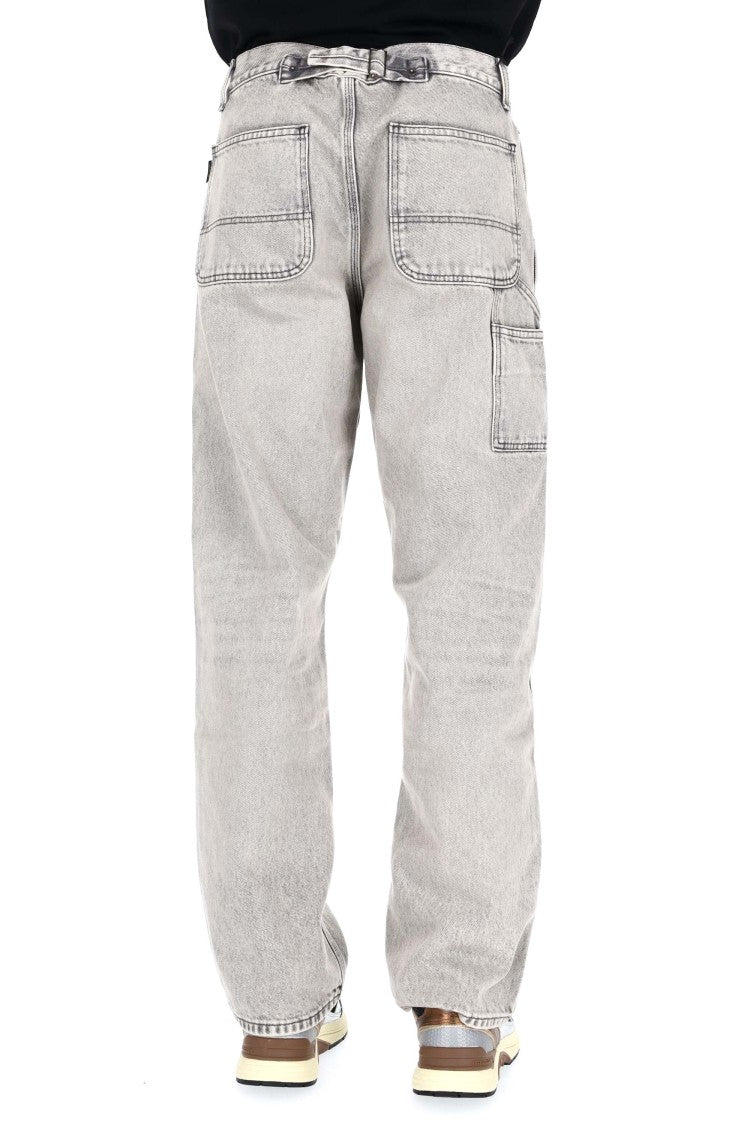 Haikure Pearl Grey Pure Cotton Jeans Model Artie