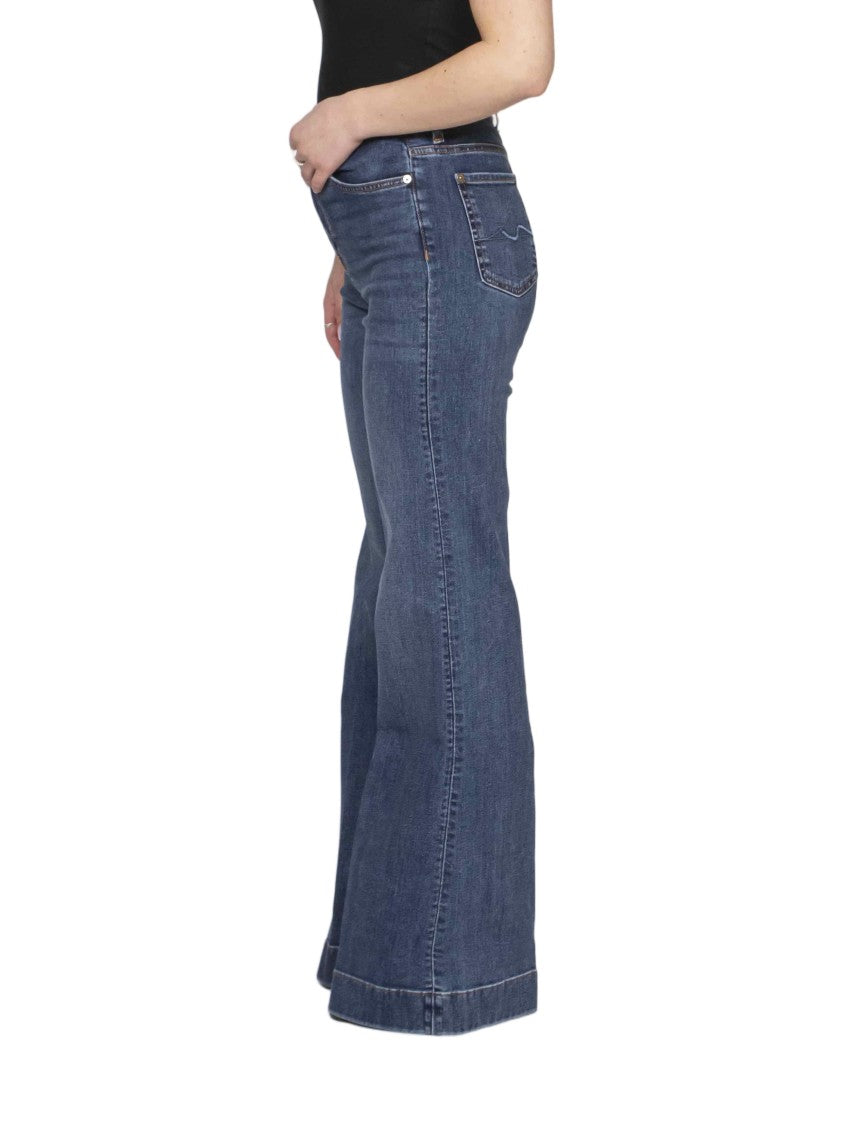 7 For All Mankind Dojo High-Waisted Five-Pocket Flared Jeans