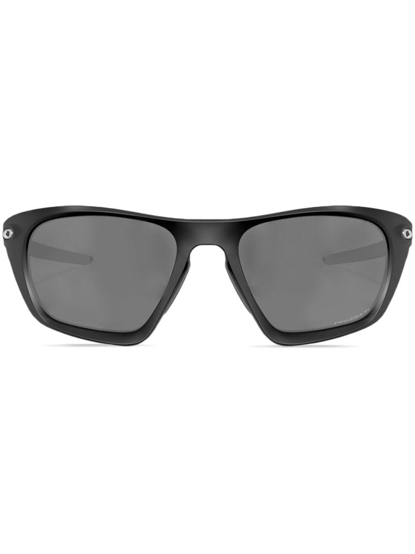 Oakley Matte Finish Wraparound Sunglasses With Signature Prizm™ Lenses