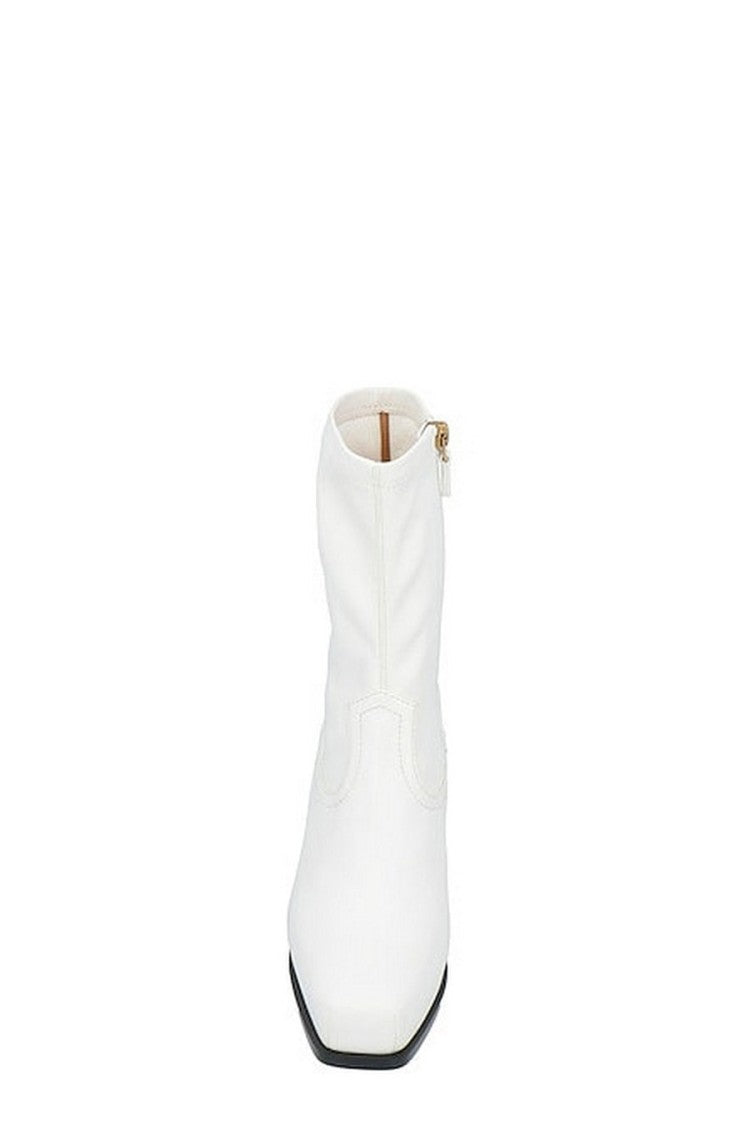 Stella Mccartney White Synthetic Block-Heel Boots