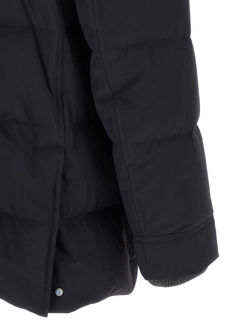 Brunello Cucinelli Knit Insert Down Jacket