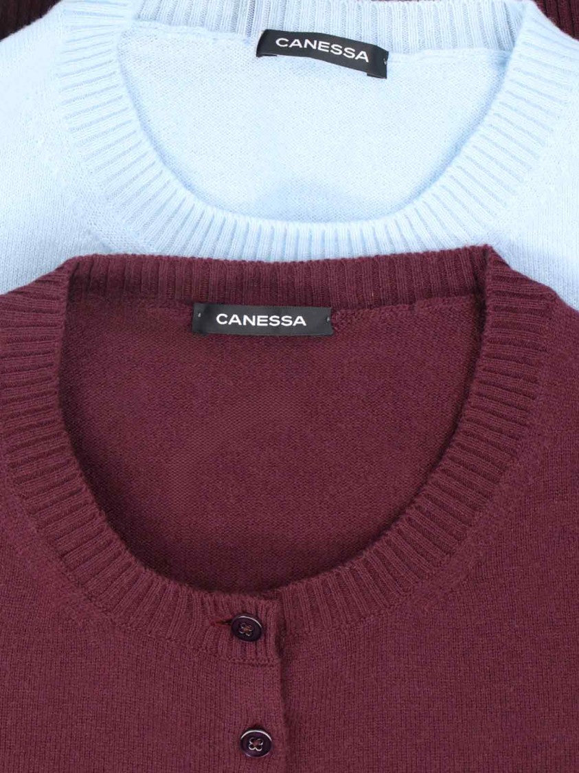 Canessa "Cashmere Twinset" Brown Cardigan