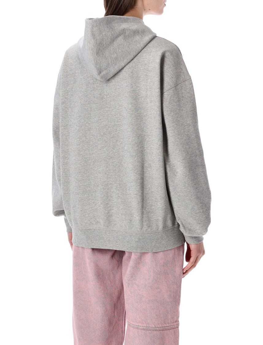 Ganni Tiger Graphic Organic Cotton Hoodie