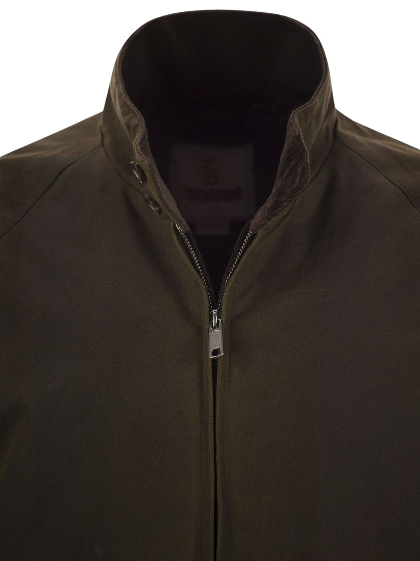 Baracuta High-Neck Zipped Bomber Jacket