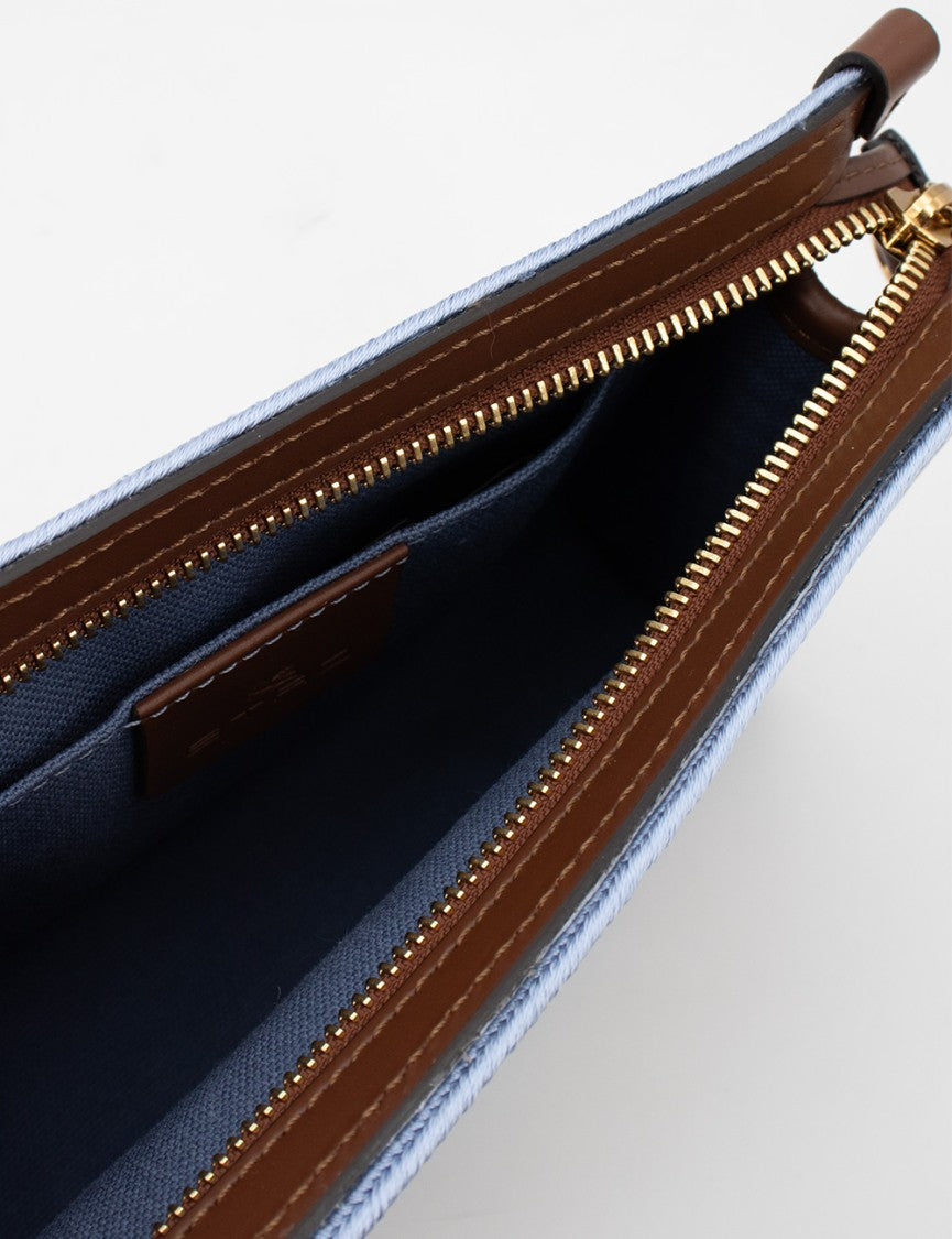 Etro Multicoloured Striped Shoulder Bag With Pegasus Patch