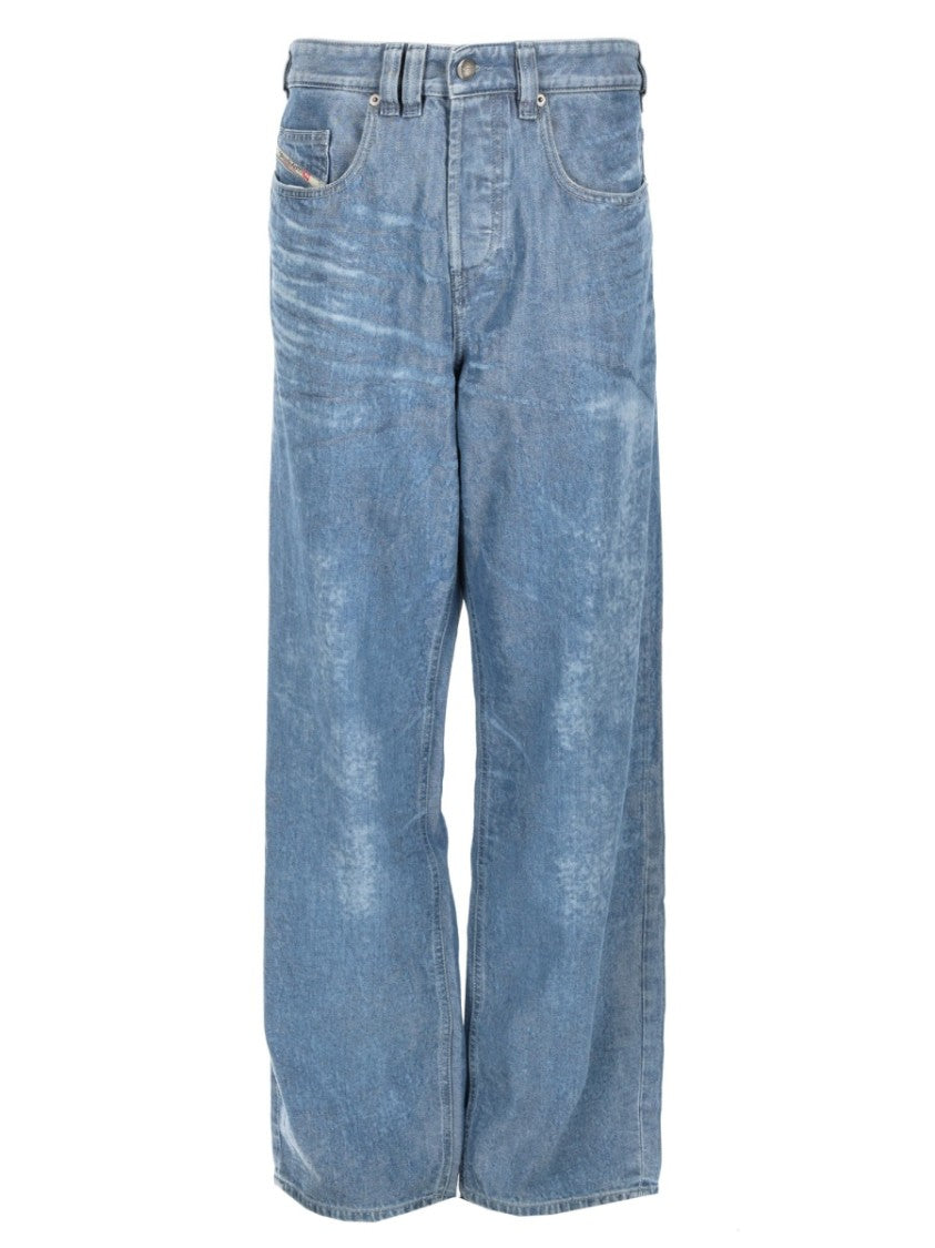 Diesel 2001 D-Macro-Fsi1 Faded Wide Jeans
