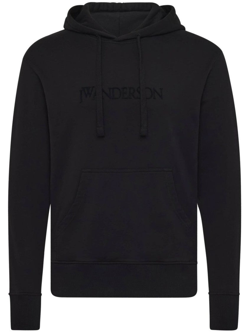 J. W. Anderson Classic Black Hoodie With Front Kangaroo Pocket