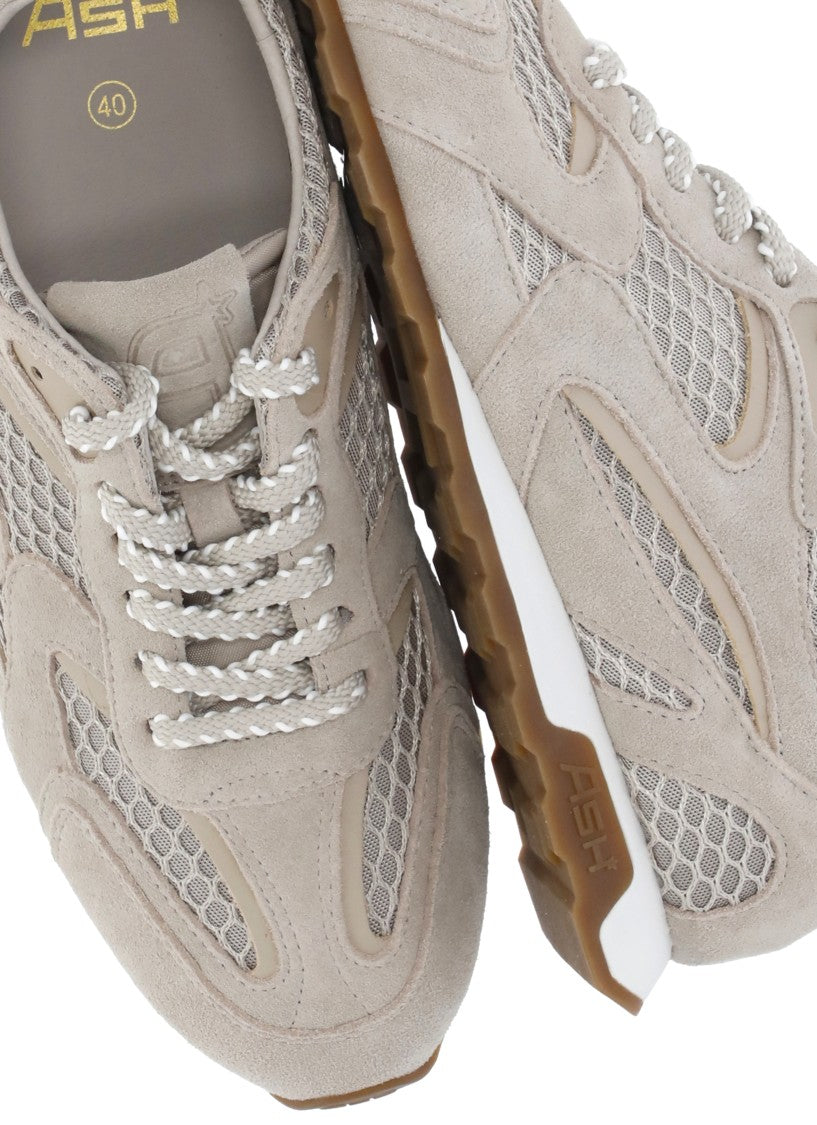 Ash Beige Kasar Net Mesh Sneakers