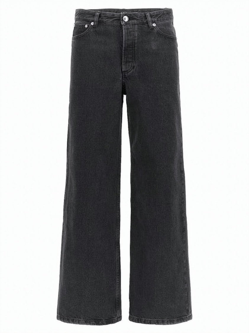 A.P.C. Cropped Wide-Leg Denim Pants With Classic Five-Pocket Design