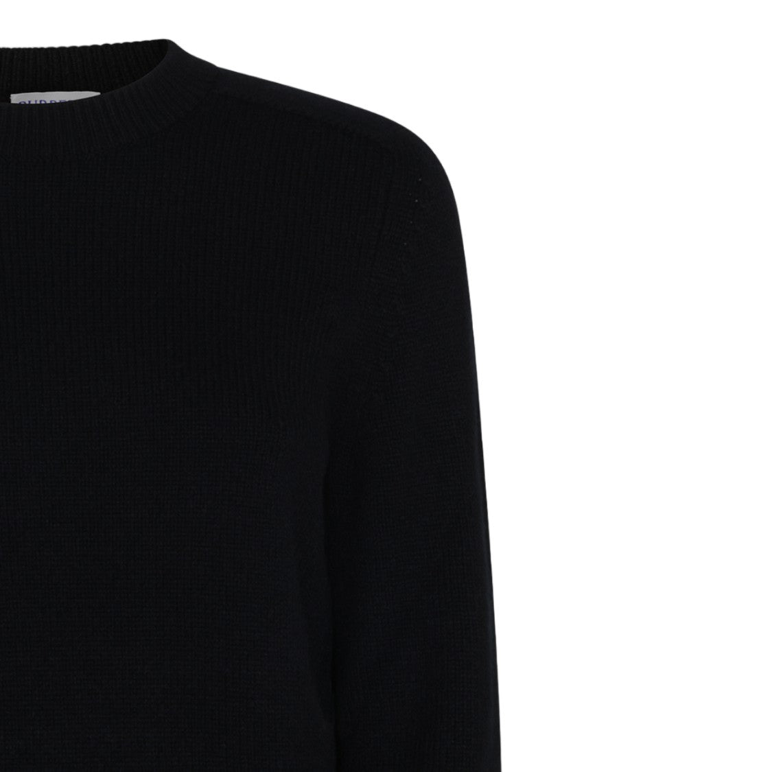 Burberry Black Ribbed Knit Sweater
