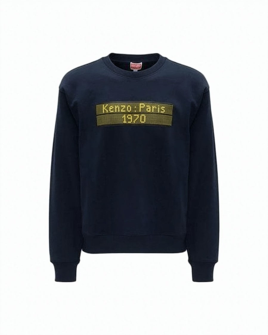 Kenzo Long-Sleeve Cotton Sweatshirt With Contrasting Patch