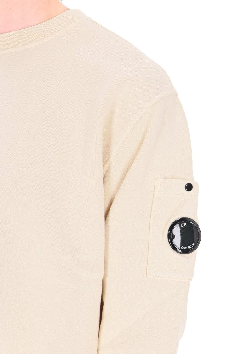 C.P. Company Cream Cotton Crewneck Sweatshirt