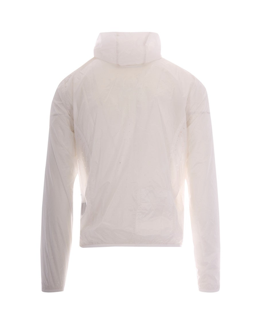 Roa Packable White Windbreaker Jacket With Ventilation Design