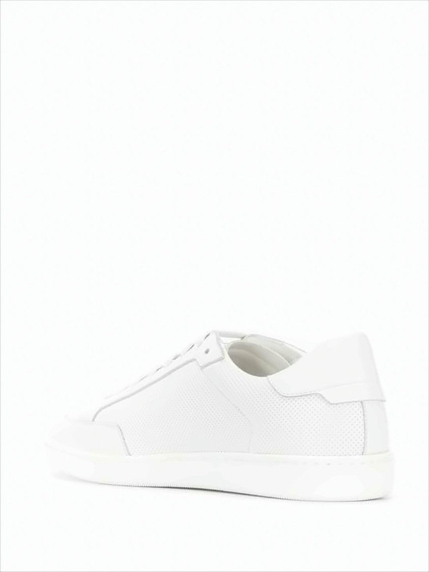 Saint Laurent Perforated Calf Leather Low-Top Sneakers