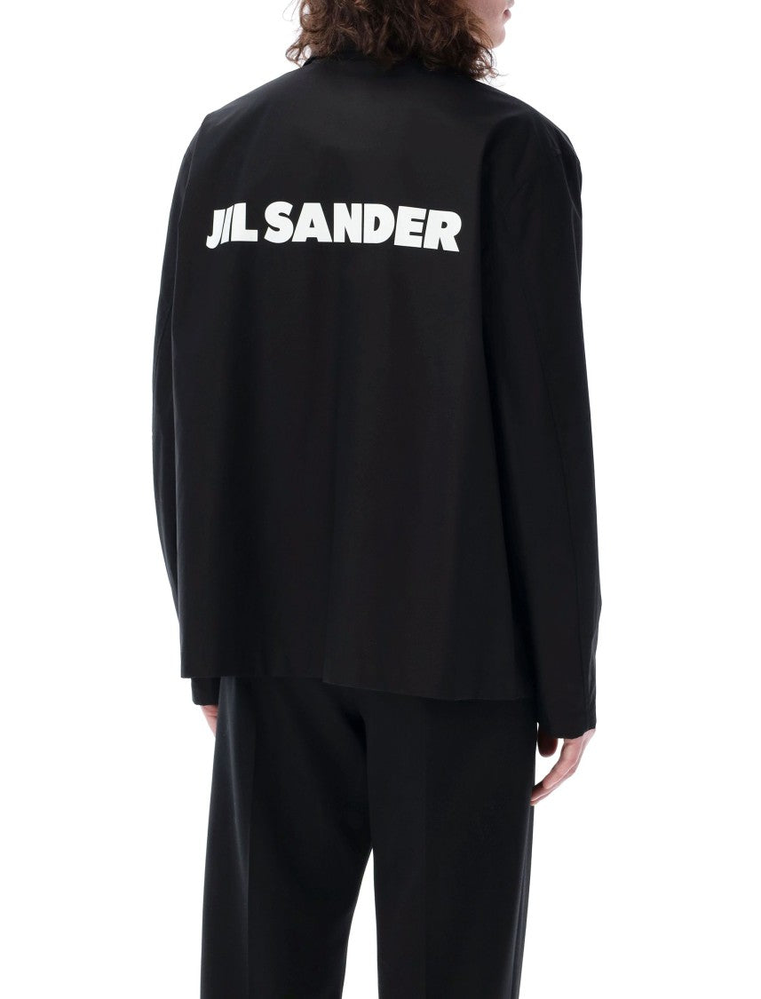 Jil Sander Relaxed-Fit Cotton Jacket With Iconic Back Logo