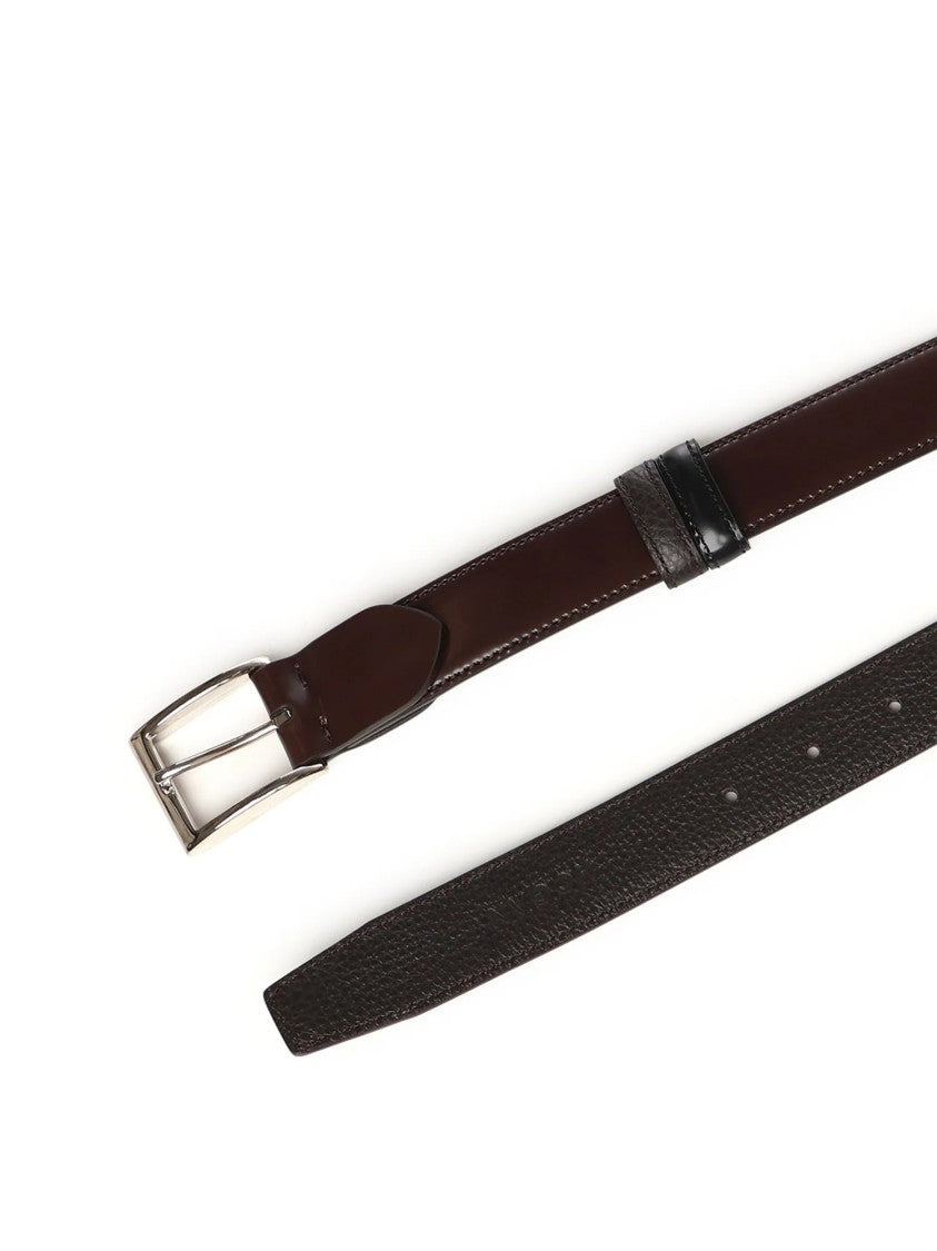 Hogan Dark Brown Leather Belt