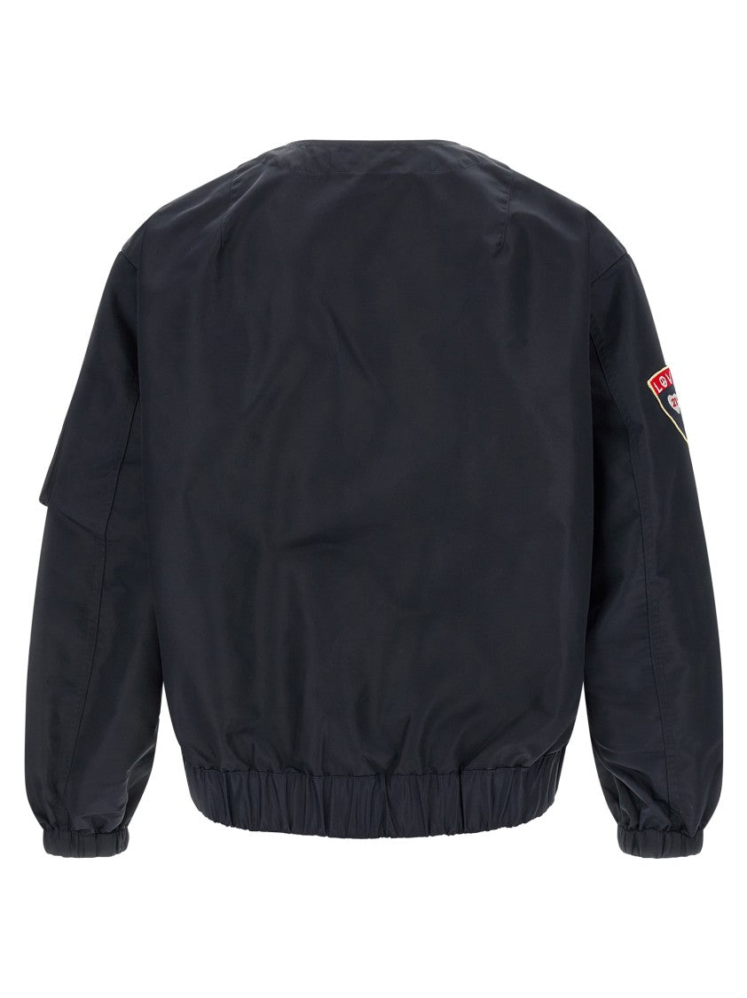Kenzo 'Badges Collarless' Bomber Jacket