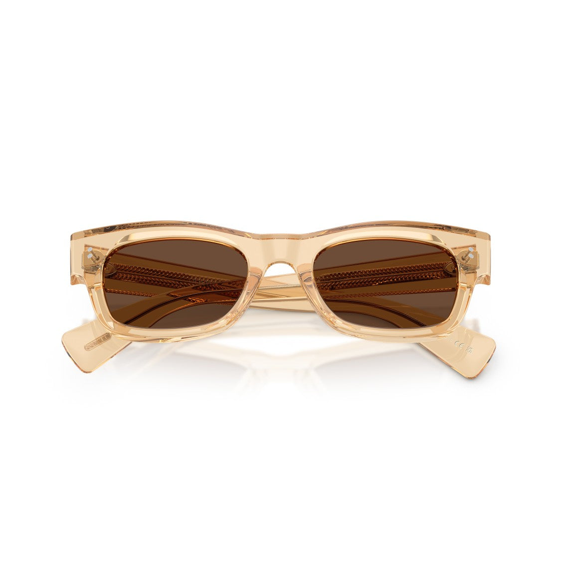 Oliver Peoples 0Ov5609su Translucent Beige Acetate Sunglasses With Brown Lenses