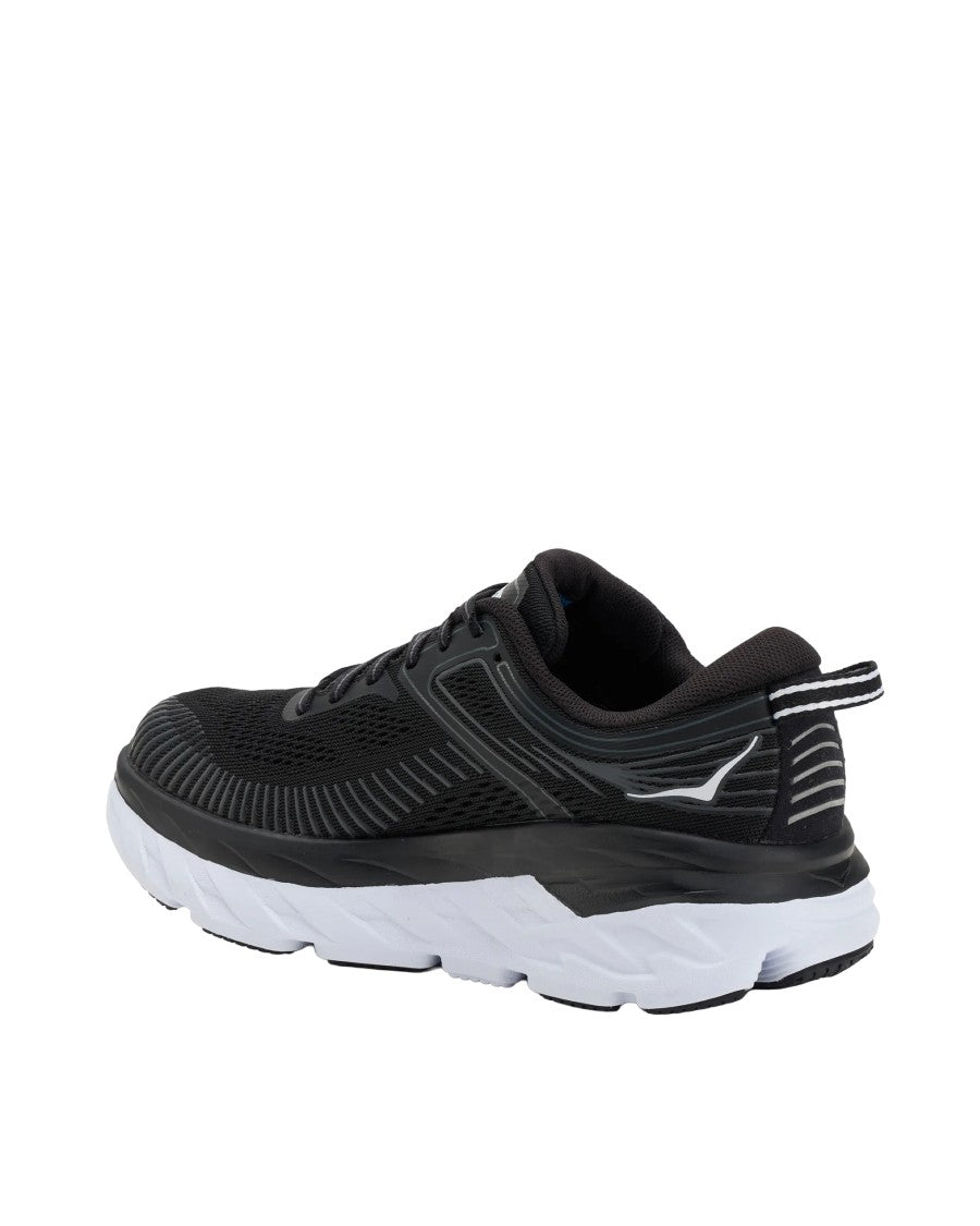 Hoka Black White Bondi 7 Sneakers