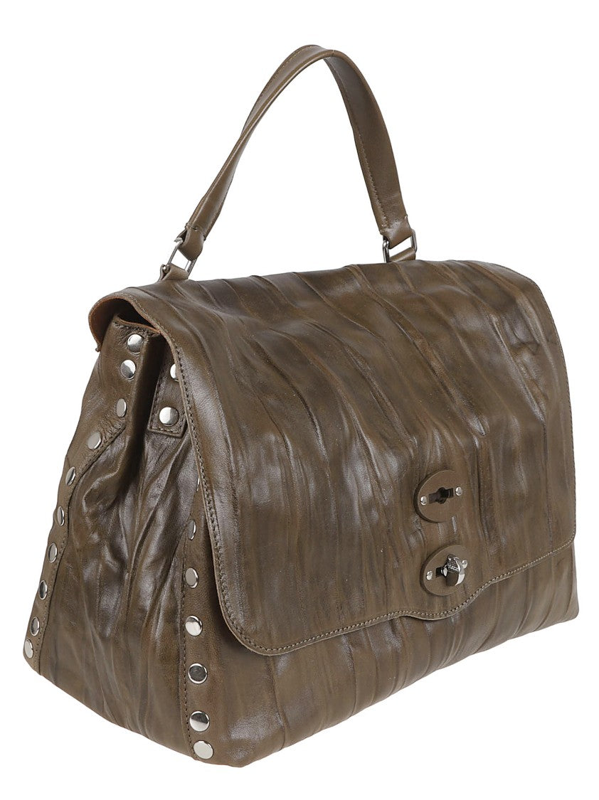 Zanellato Green Leather Crossbody Bag