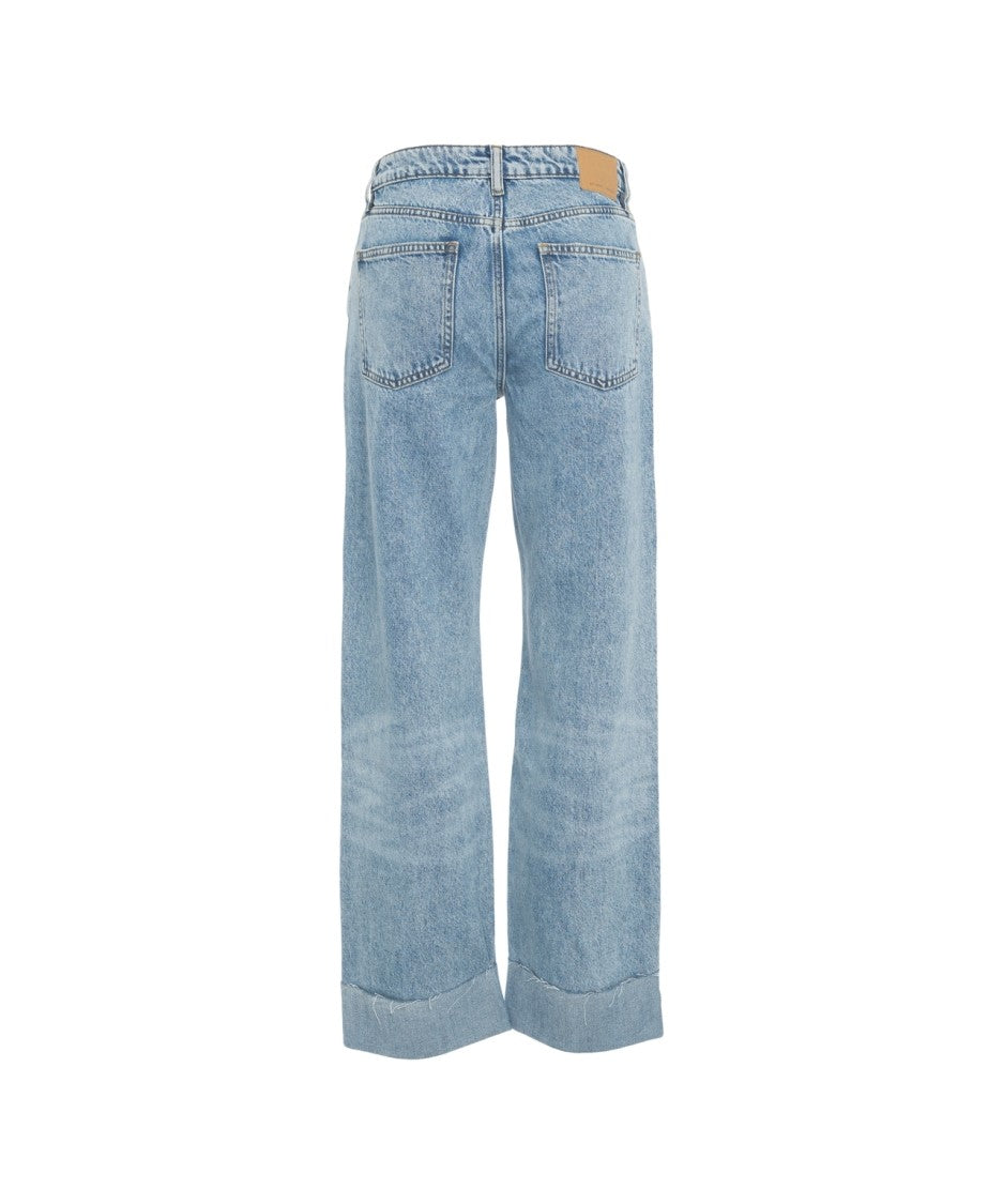 Seventy + Mochi Wide-Leg 'Stevie Turn Up' Jeans
