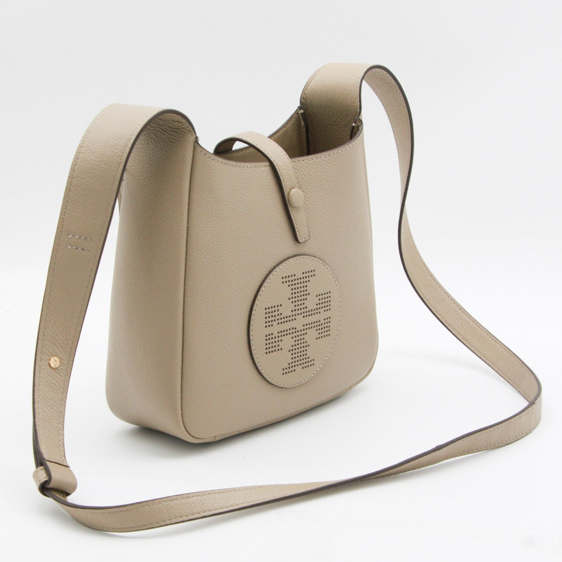 Tory Burch Structured Medium-Sized Bag With Circular Perforated Emblem
