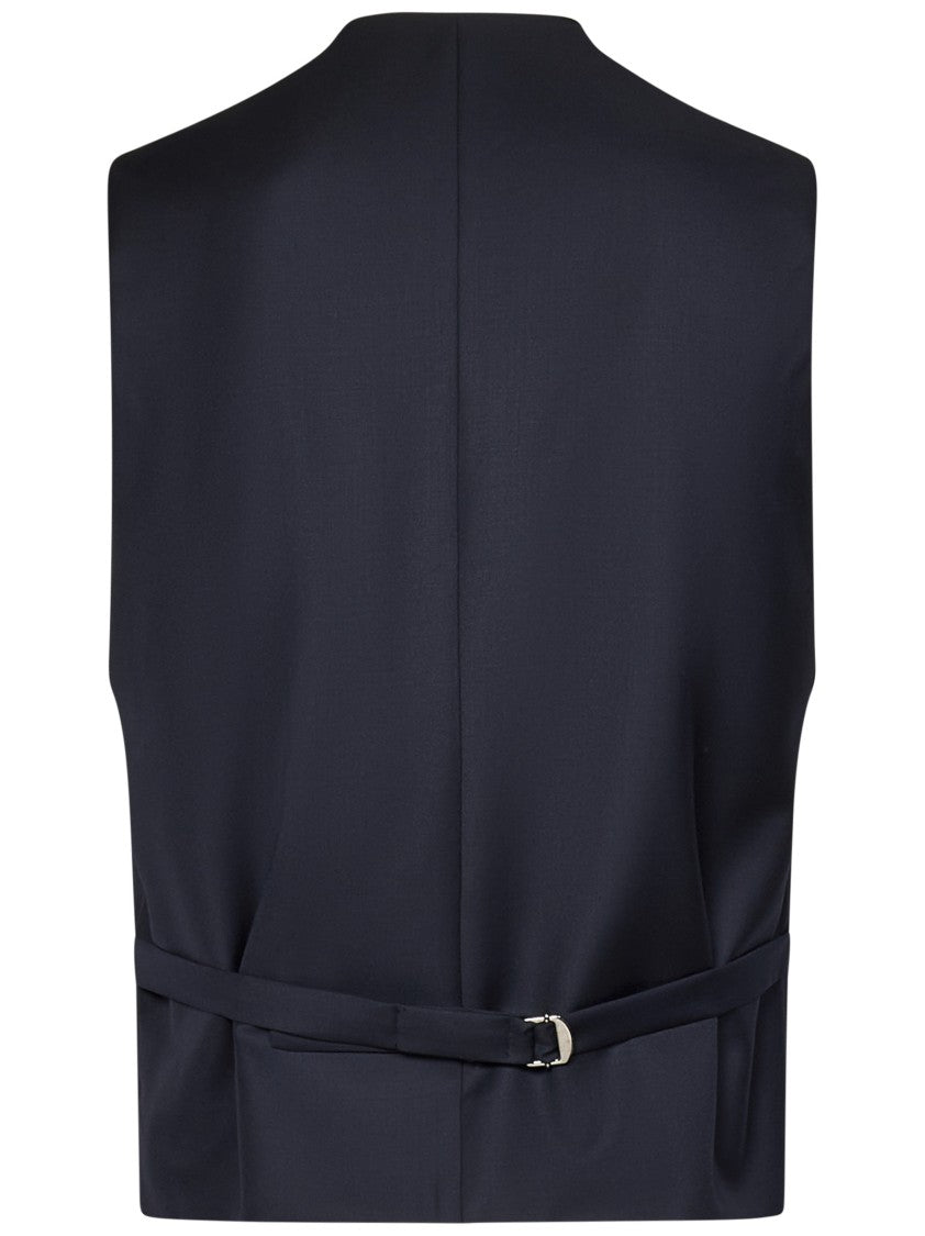 Franzese Collection Midnight Blue Double-Breasted Waistcoat