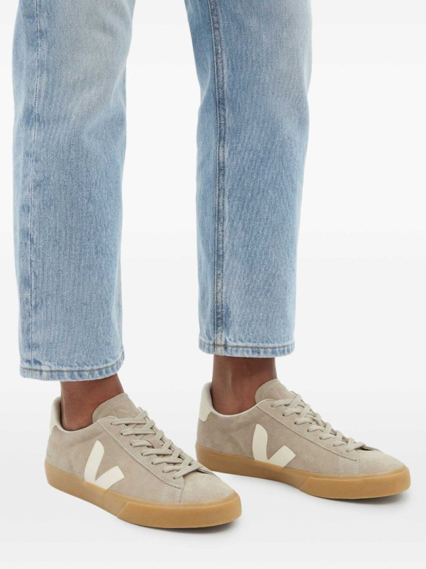 Veja Black Low-Top Suede Gum Sole Sneakers