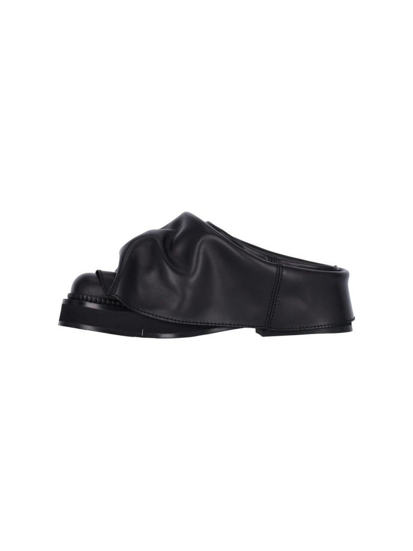 The Attico "Mini Robin" Sabot – Black