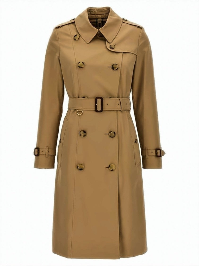 Burberry Double-Breasted Cotton Trench Coat
